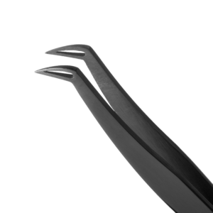 Pince extensions de cils - Plasma noir design - L shape design